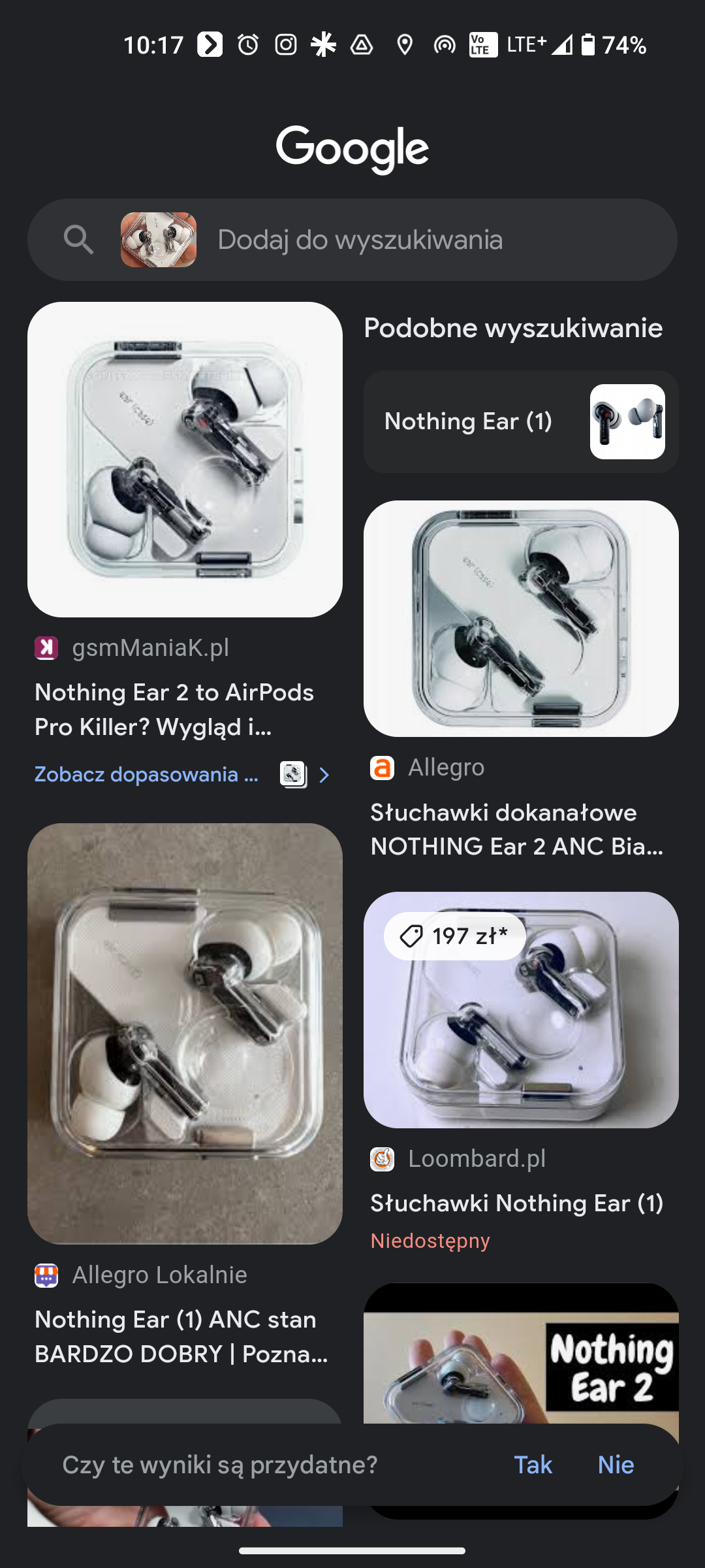 zrzut ekranu z aplikacji Obiektyw Google_obiektyw_google